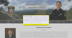 Desktop Screenshot of haywoodncsheriff.com